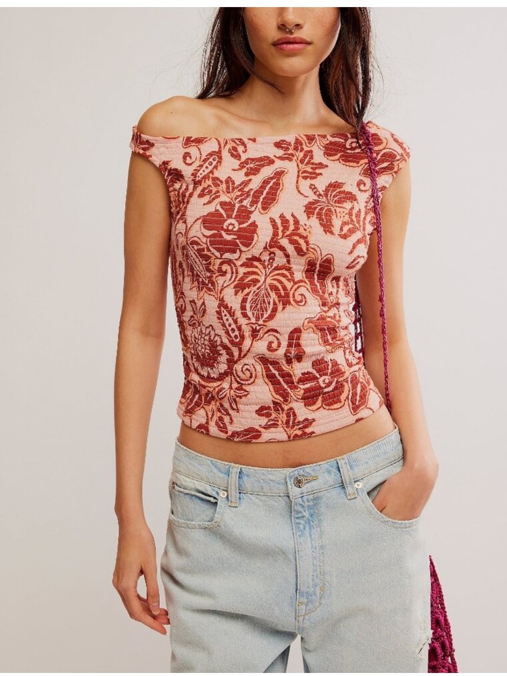 FREE PEOPLE Shea Top / Apricot Combo